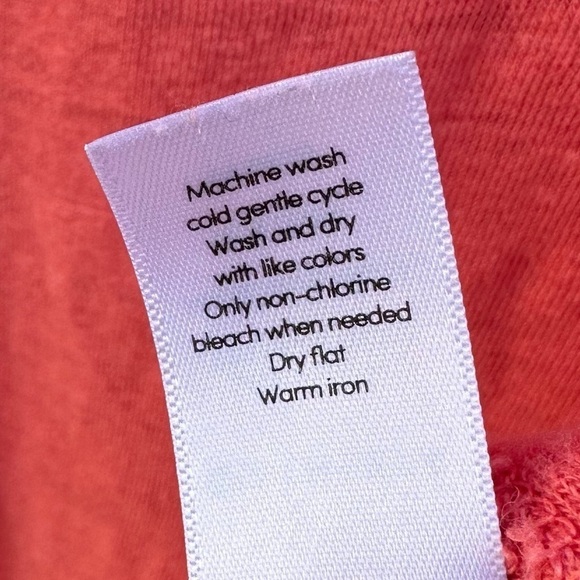 Athleta Knot Zephyr Tank Top Coral 100% Linen Sz S - Picture 8 of 11